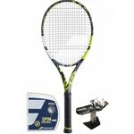 Tenis reket Babolat Pure Aero+ - grey/yellow/white + žica + usluga špananja