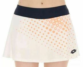Ženska teniska suknja Lotto Top W IV Skirt 1 - bright white/orange
