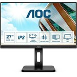 AOC 272P2Q monitor, IPS, 27", 16:9, 1920x1080, 75Hz, pivot, HDMI, Display port, VGA (D-Sub), USB