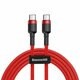 Baseus Cafule PD2.0 60W bljeskalica za punjenje USB za Type-C kabel (20V 3A) 2m crvena (paket od 5 komada)