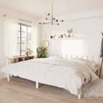 Okvir za krevet od borovine bijeli 180 x 200 cm UK Super King