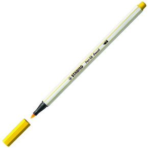 Stabilo: Pen 68 brush žuti tanki flomaster