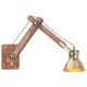 vidaXL Zidna svjetiljka u industrijskom stilu mjedena okrugla E27