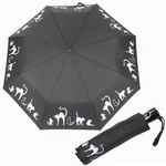 Doppler Umbrella Magic Fiber Cats Family, crna