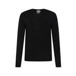 Vuneni pulover Calvin Klein za muškarce, boja: crna, lagani - crna. Pulover iz kolekcije Calvin Klein izrađen od glatke pletenine. Vuna, zahvaljujući svojim visokim termoregulacijskim svojstvima, pomaže zadržati toplinu kada je hladno i hladi...