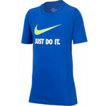Majica za dječake Nike B NSW Tee Just Do It Swoosh - game royal/volt