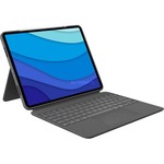 Logitech Slim Combo Touch Keyboard Case Trackpad for iPad Pro 12.9 (5th-6th Gen) oxford grey