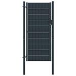 vidaXL Vrata za ogradu PVC i čelik 100x164 cm antracit boje