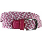 Alberto Multicolor Braided Belt White/Pink 95