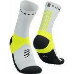 Compressport Ultra Trail Socks V2.0 White/Black/Safety Yellow T1 Čarape za trčanje