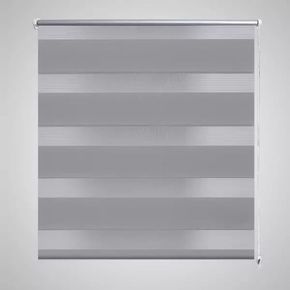 VidaXL Rolo sive zavjese sa zebrastim linijama 100 x 175 cm