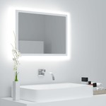 vidaXL LED kupaonsko ogledalo bijelo 60 x 8,5 x 37 cm od iverice