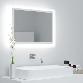 VidaXL LED kupaonsko ogledalo bijelo 60 x 8