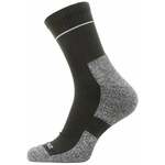 Sealskinz Solo QuickDry Ankle Length Sock Black/Grey L Biciklistički čarape