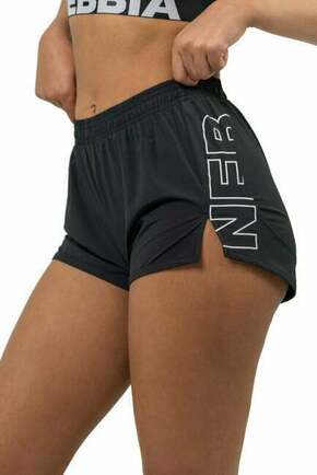 Nebbia FIT Activewear Smart Pocket Shorts Black XS Fitness hlače