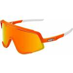 100% Glendale Soft Tact Neon Orange/HiPER Red Multilayer Mirror Lens Biciklističke naočale