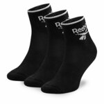 Set od 3 para unisex visokih čarapa Reebok R0362-SS24 (3-pack) Crna