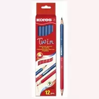 Grafitna olovka Kores Twin kopirna plava/crvena KOR94178