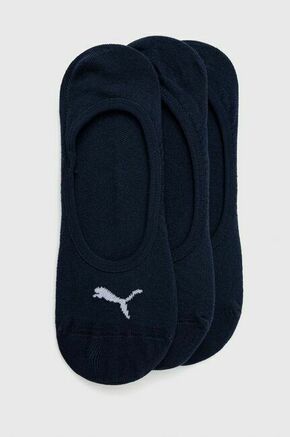 Čarape Puma boja: tamno plava - mornarsko plava. Kratke sokne iz kolekcije Puma. Model izrađen od elastičnog