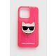 Etui za telefon Karl Lagerfeld iPhone 13 Pro boja: ružičasta - roza. Etui za iPhone iz kolekcije Karl Lagerfeld. Model izrađen od materijala s tiskom.