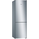 Serie 4, Samostojeći hladnjak sa zamrzivačem na dnu, 186 x 60 cm, Izgled nehrđajućeg čelika, KGN36VLED - Bosch