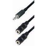 Transmedia Connecting Cable 3,5 mm plug -2x 3,5 mm jack TRN-A71-L