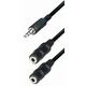 Transmedia Connecting Cable 3,5 mm plug -2x 3,5 mm jack TRN-A71-L