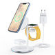 Choetech T585-F Wireless Charger 3in1 iPhone 12/13, AirPods Pro, Apple Watch white