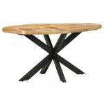 Blagovaonski stol 160 x 90 x 75 cm od grubog drva manga
