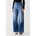 Guess wide leg traperice za žene BELLFLOWER plava W6YA82.D1331