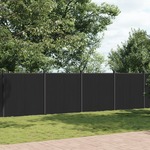 vidaXL Panel za ogradu sivi 699 x 186 cm WPC
