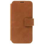 FIXED ProFit ručno prošiveni Koža stranica procvat case iPhone 13 Pro brown