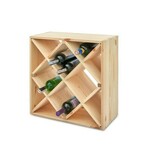 AtmoWood Drvena stalaža za vino saće 52 x 52 x 25 cm - 1 kom.