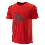 Muška majica Wilson Rush Pro Tech Tee - wilson red/black