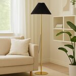 Opviq Podna lampa 156, crna, zlatna