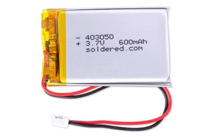 Li-ion baterija 600mAh 3.7V