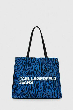 Torbica Karl Lagerfeld Jeans 240J3901 Blue Animal Print