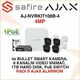 SAFIRE-AJAX 4MP SET ZA VIDEO NADZOR SA 4 SMART KAMERE AJ-NVRKIT108B-4