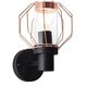 BRILLIANT 96359/76 | Fannia Brilliant zidna svjetiljka 1x E27 IP44 crno, crveni bakar