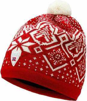 Dale of Norway Winterland Unisex Merino Wool Hat Raspberry/Off White/Red Rose UNI Skijaška kapa
