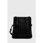 Torbica Karl Lagerfeld boja: crna - crna. Srednje veličine torbica iz kolekcije Karl Lagerfeld. Model na kopčanje izrađen od ekološke kože.