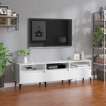TV ormarić sjajni bijeli 150x30x44 5 cm od konstruiranog drva