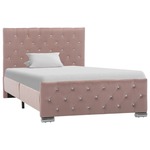 vidaXL Okvir za krevet od tkanine ružičasti 100 x 200 cm