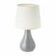 Bijela/siva stolna lampa keramička s tekstilnim sjenilom (visina 26 cm) – Casa Selección