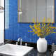 vidaXL Samoljepljive pločice s mozaikom 11 kom plave 30 x 30 cm staklo