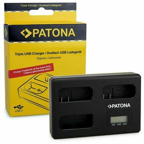 Patona USB LCD Triple Charger punjač za Nikon EN-EL14 D5600