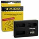 Patona USB LCD Triple Charger punjač za Nikon EN-EL14 D5600, D5500, D5300, D5200, D5100, D3400, D3300, D3200, D3100, Df, Coolpix P7800, P7700, P7100, P7000
