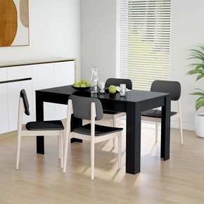 VidaXL Blagovaonski stol crni 140 x 74