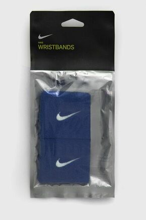 Traka Nike (2-pack) boja: plava - plava. Traka iz kolekcije Nike. Model izrađen od glatke pletenine.