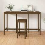 vidaXL Barski stol smeđa boja meda 180x80x110 cm od masivne borovine